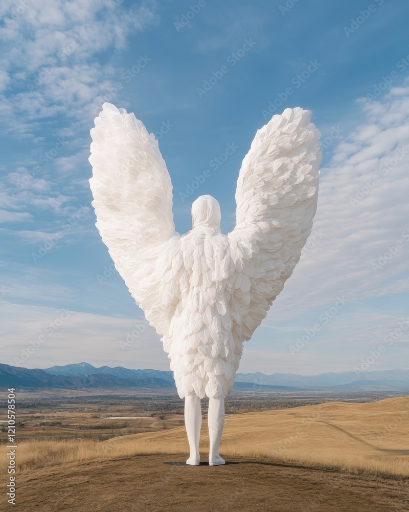 Aufkleber translucent iridescent angelic cloak sculpture ethereal artistry in premium design and architecture 