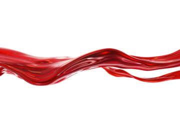 red color liquid isolated on white or transparent background
