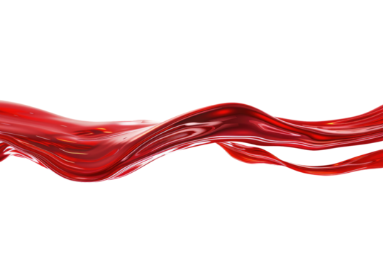 red color liquid isolated on white or transparent background
