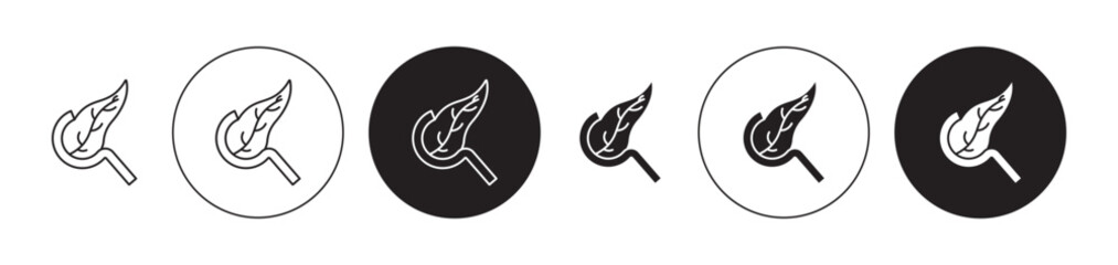pancreas icons set in black filled and stroke line style
