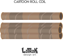 roll coil vector object