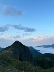 Fototapeta premium Sunset, sunrise, mountains