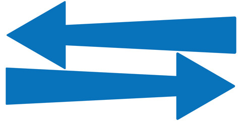blue large forward or left pointing solid long arrow icon sketched as vector symbol . long arrow vector eps 10.