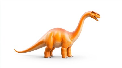 Fototapeta premium Brachiosaurus isolated on a white background. Generative AI