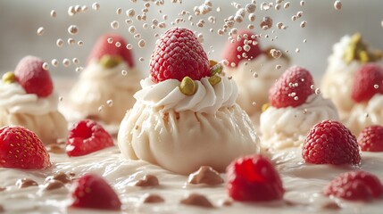 Creamy Raspberry Delights: A Culinary Symphony of Sweetness and Whimsy