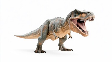 Megalosaurus Model on White Background. Generative AI