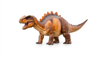 Tuojiangosaurus Dinosaur Model on White Background. Generative AI