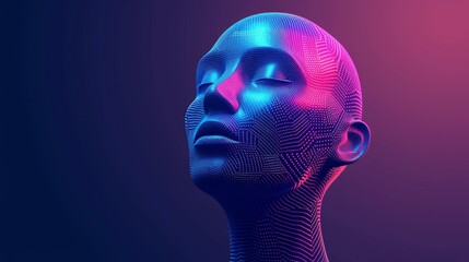 Dynamic digital background showcasing technology, ai, data, audio, and graphic elements