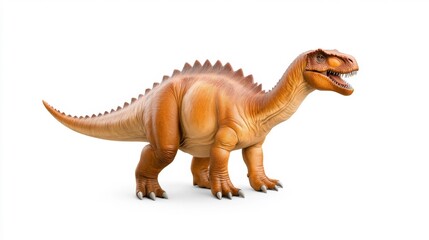 Edmontosaurus isolated on white background. Generative AI