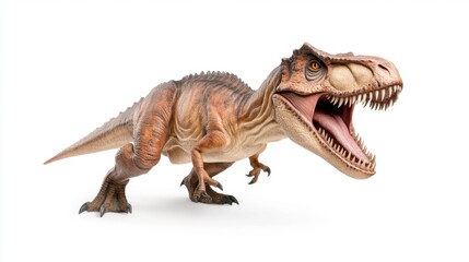 Obraz premium Baryonyx Dinosaur Model on White Background. Generative AI