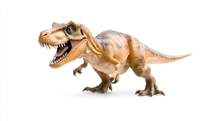 Dryptosaurus Dinosaur Toy Model on White Background. Generative AI