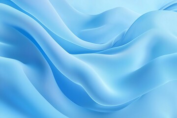 Fototapeta premium A smooth, serene blue abstract background, where soft gradients blend seamlessly to create a peaceful and calming atmosphere.