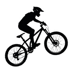 Obraz premium Bicycle and Cycling Silhouettes Vector