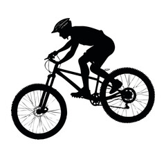 Fototapeta premium Bicycle and Cycling Silhouettes Vector