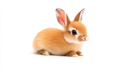 Obraz premium Jackalope rabbit antelope hybrid isolated on a white background. Generative AI