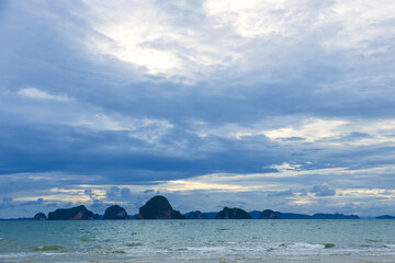 Mountains surrounding Tubkaek Beach, Krabi, Thailand