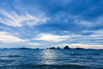 Mountains surrounding Tubkaek Beach, Krabi, Thailand