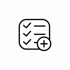 add task icon sign vector