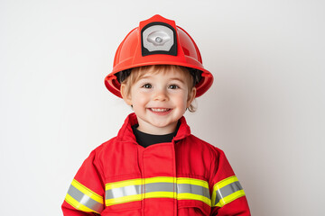 portrait of a firefighters child