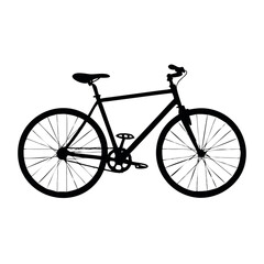 Obraz premium Simple Bicycle Silhouette Vector Design