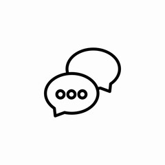interactive conversation icon sign vector