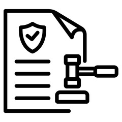 Regulations outline icon