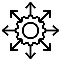 Deploy outline icon