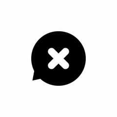 Obraz premium negative response icon sign vector