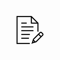page noting icon sign vector