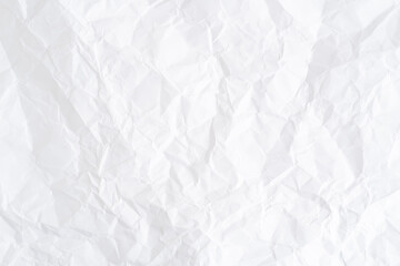White crumpled paper texture background. Crumpled paper background.