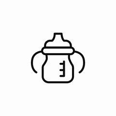 baby bottle icon sign vector