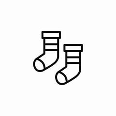 baby socks icon sign vector