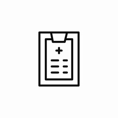 health report icon sign vector
