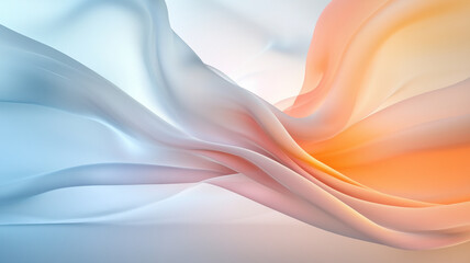 Naklejka premium Abstract flowing fabric in soft pastel colors