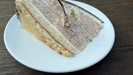 Cake on a cake plate