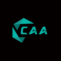 CAA creative minimalist letter logo. CAA unique vector initials alphabet letter logo design