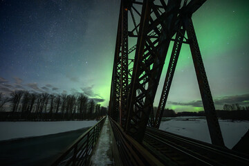 Talkeetna train bridge. Talkeetna, Alaska