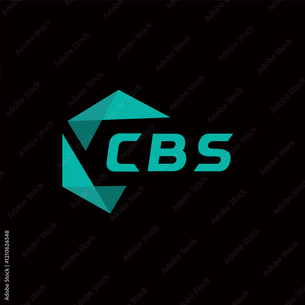 Fototapete cbs creative minimalist letter logo. cbs unique vector initials alphabet letter logo design