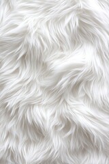 Obraz premium top-down view of soft fluffy texture of white rabbit fur in clean seamless pattern