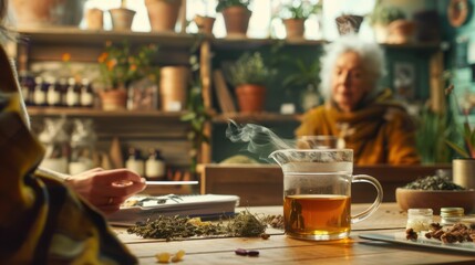 Naturopathic Consultation Showing A Practitioner