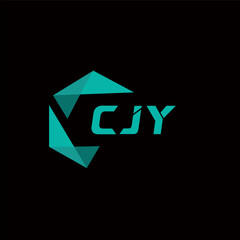 CJY creative minimalist letter logo. CJY unique vector initials alphabet letter logo design