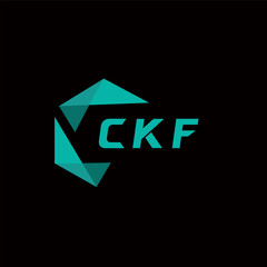CKF creative minimalist letter logo. CKF unique vector initials alphabet letter logo design