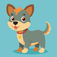 puppy dog pet cartoon vector design