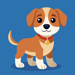 puppy dog pet cartoon vector design