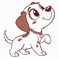 puppy dog pet cartoon vector design
