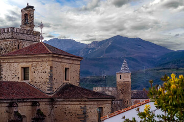 The Royal Monastery of Santa Maria of Guadalupe in Guadalupe, in Extremadura, Spain.