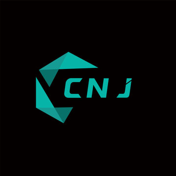 CNJ creative minimalist letter logo. CNJ unique vector initials alphabet letter logo design