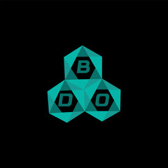 BDO creative minimalist letter logo. BDO unique vector initials alphabet letter logo design