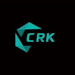 CRK creative minimalist letter logo. CRK unique vector initials alphabet letter logo design