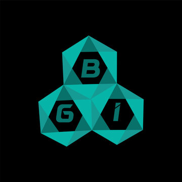 BGI creative minimalist letter logo. BGI unique vector initials alphabet letter logo design